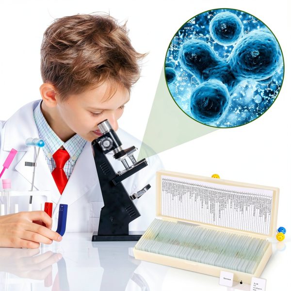 OOZSTAR Microscope Slides Transparent Glass Specimen Set-6