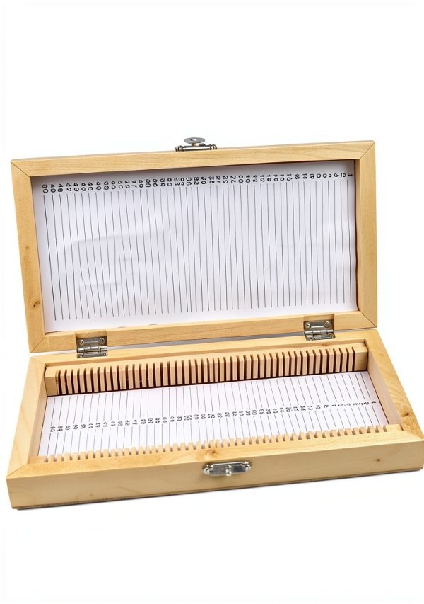 Oumefar Microscope Slide Box Wooden Storage Lab Specimen-6