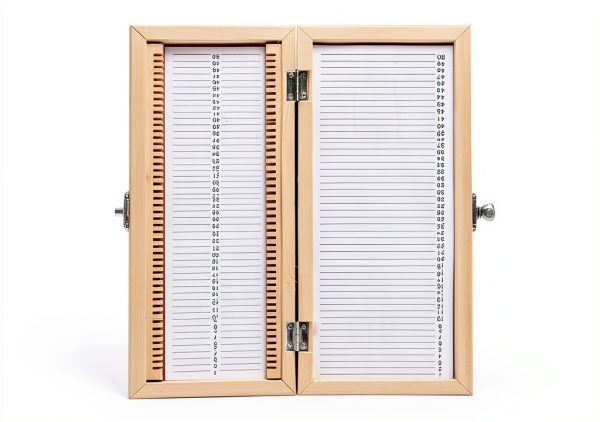 Oumefar Microscope Slide Box Wooden Storage Lab Specimen-5