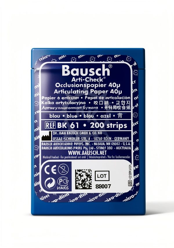 Bausch Articulating Paper Micro-Thin Pre-Cut Strips Blue-0