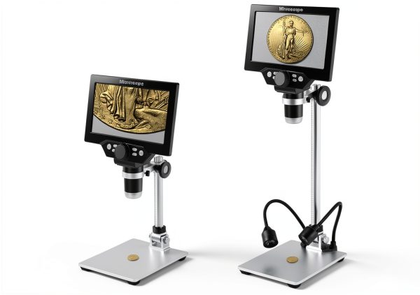 Koolertron Microscope Stand Metal Holder Adjustable Lab-1