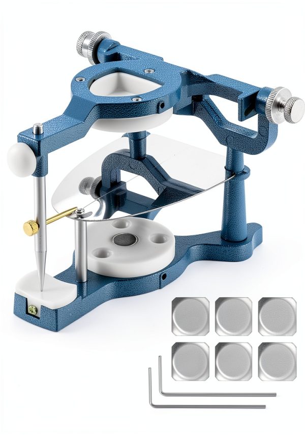QWORK Dental Magnetic Articulator Aluminum Alloy Dentist-6