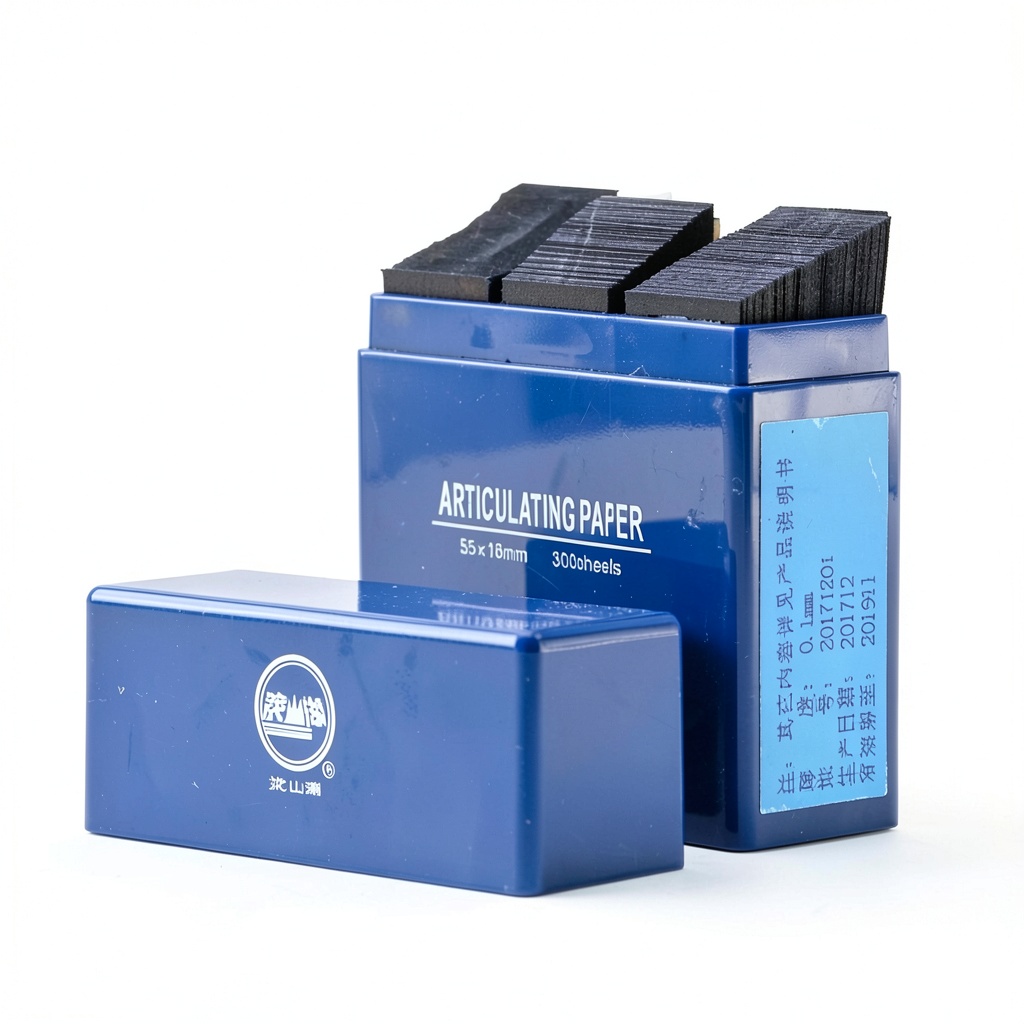 Angzhili dental articulating paper on a dental tray