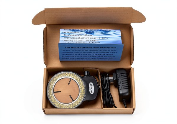 Bikani LED Ring Light Microscope Accessory Dimmer Control-3