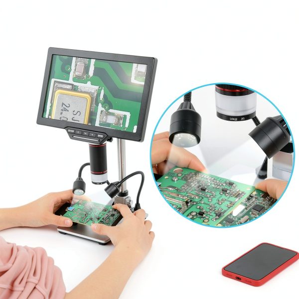 Koolertron Microscope Stand Metal Holder Adjustable Lab-3