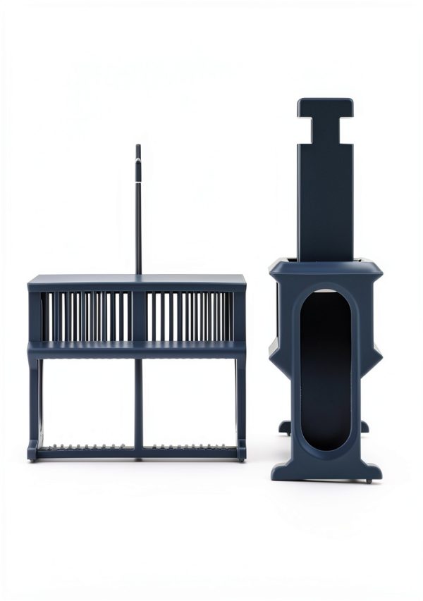 QWORK Slide Staining Rack and Jar Lab Microscope Holder-3