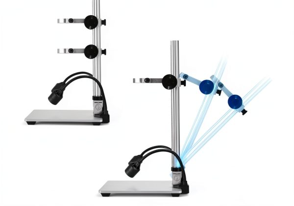 Koolertron Microscope Stand Metal Holder Adjustable Lab-4