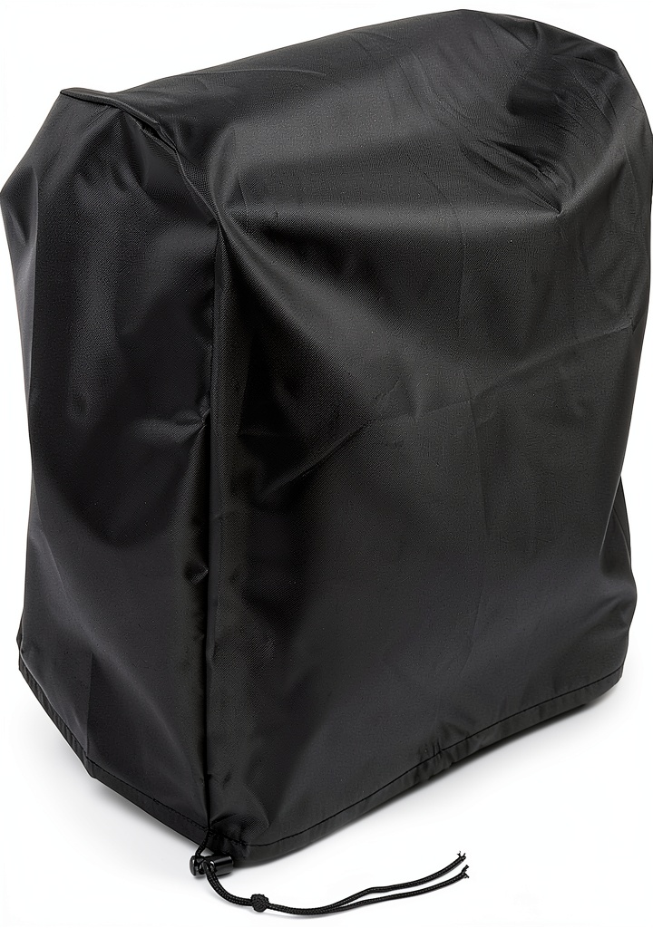 Klmnop microscope cover placed over a standard lab microscope