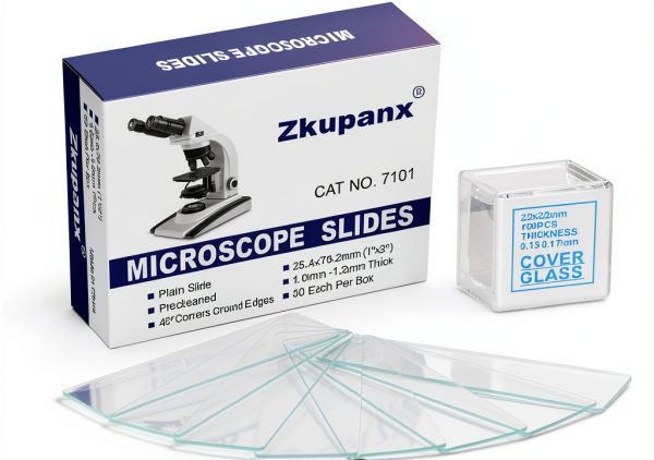 Zkupanx Microscope Slides High Clarity Lab Grade Glass-0