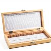 Oumefar Microscope Slide Box Wooden Storage Lab Specimen-3