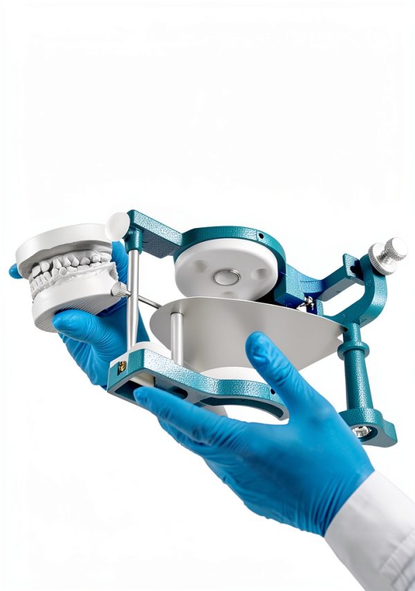 QWORK Dental Magnetic Articulator Aluminum Alloy Dentist-4