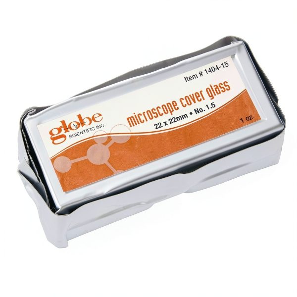 GLOBE SCIENTIFIC Glass Cover Slips 22x22mm Microscope Slides-5