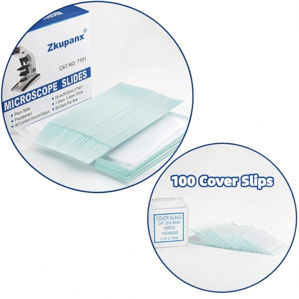 Zkupanx Microscope Slides High Clarity Lab Grade Glass-6