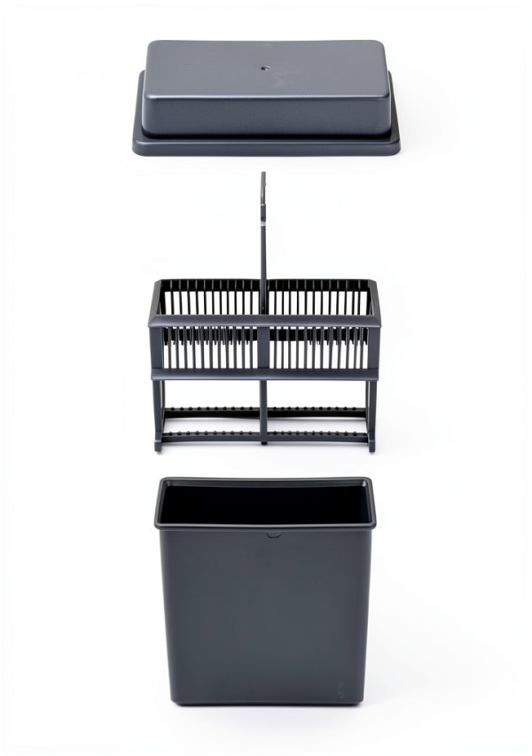 QWORK Slide Staining Rack and Jar Lab Microscope Holder-1