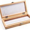 Oumefar Microscope Slide Box Wooden Storage Lab Specimen-8