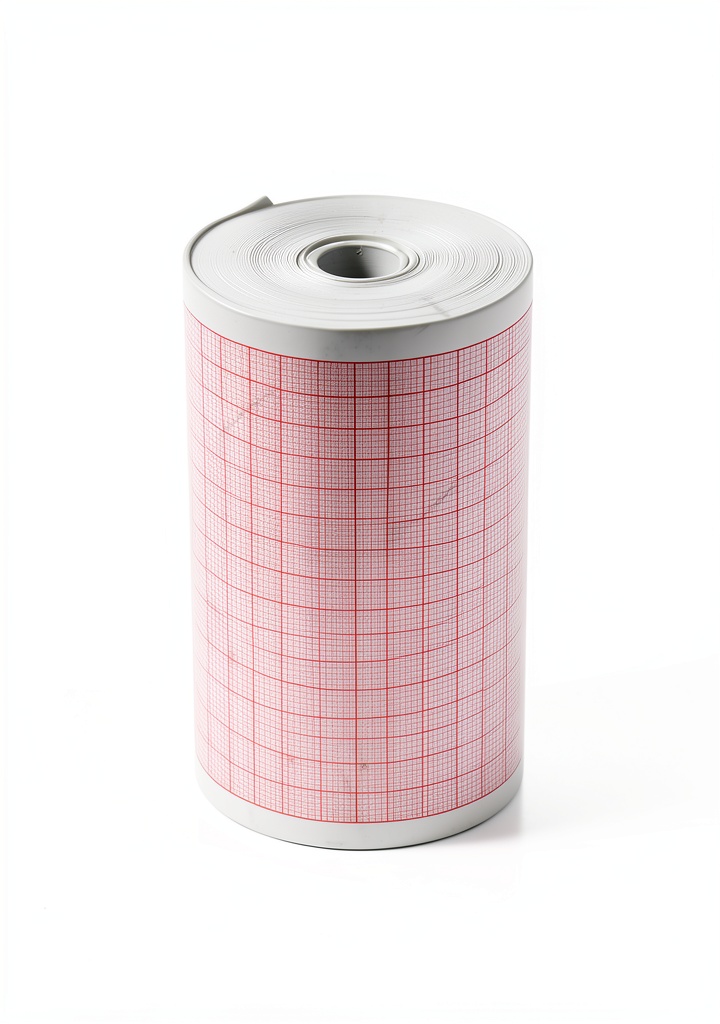 ECG paper roll installed in a CONTEC SG300G device