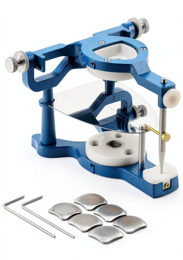 QWORK Dental Magnetic Articulator Aluminum Alloy Dentist-0