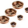 QWORK Steel Drum Bung Plug Set 6 Pack 3/4" & 2" Chrome Plated-0