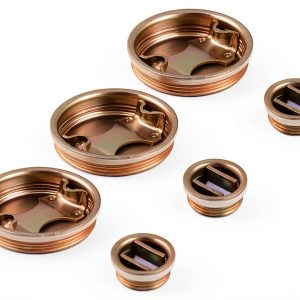 QWORK Steel Drum Bung Plug Set 6 Pack 3/4" & 2" Chrome Plated-0