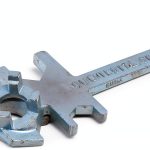 Drum Bung Nut Wrench Vestil BNW IX W Silver 12in Polished Alloy Steel-0