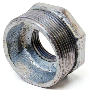 1-1/2 Inch X 3/4 Inch NPT Galvanized Malleable Iron Reducing Bushing-0
